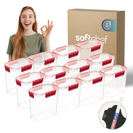 Clara Deep Box 12 Piece Food Storage Container Set (12 × 2200 ml)