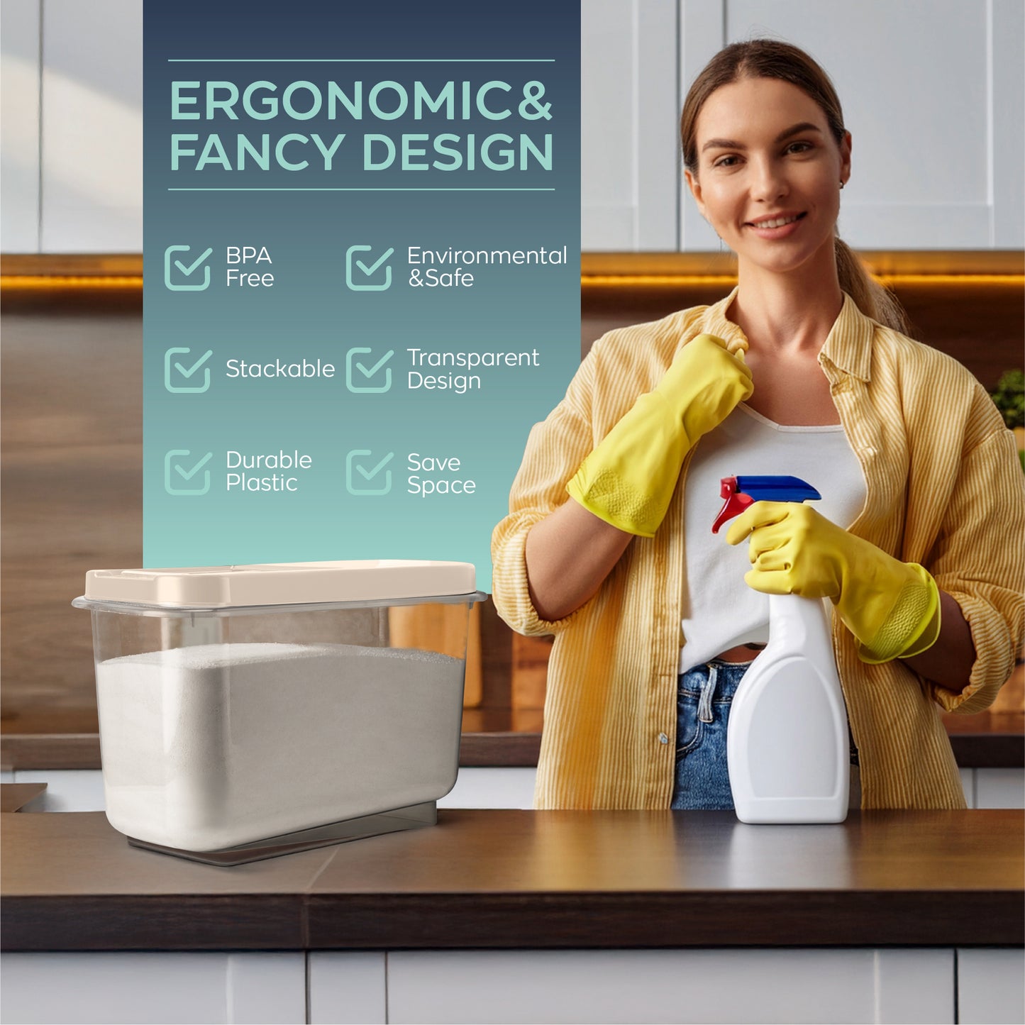 Multi Box 2 Piece 8 L Food Storage Container Set