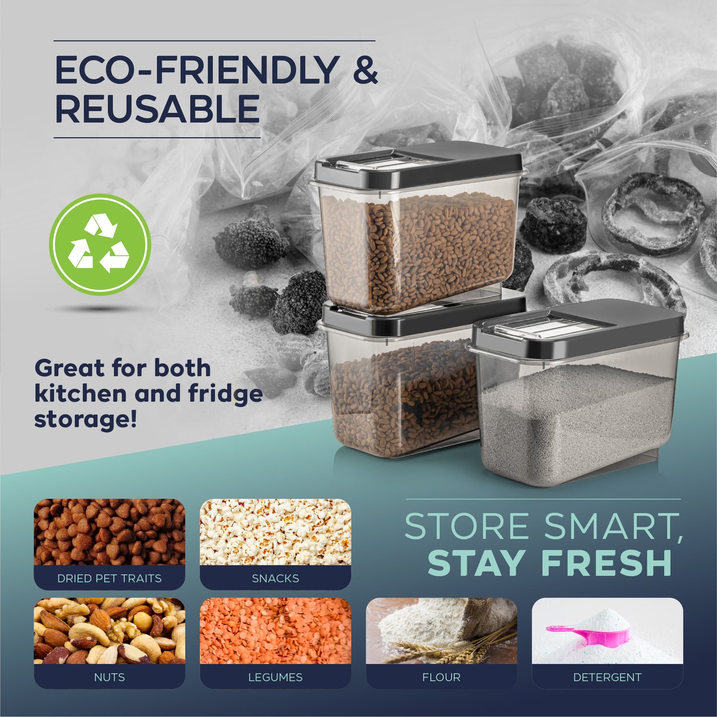 Multi Box 2 Piece 8 L Food Storage Container Set