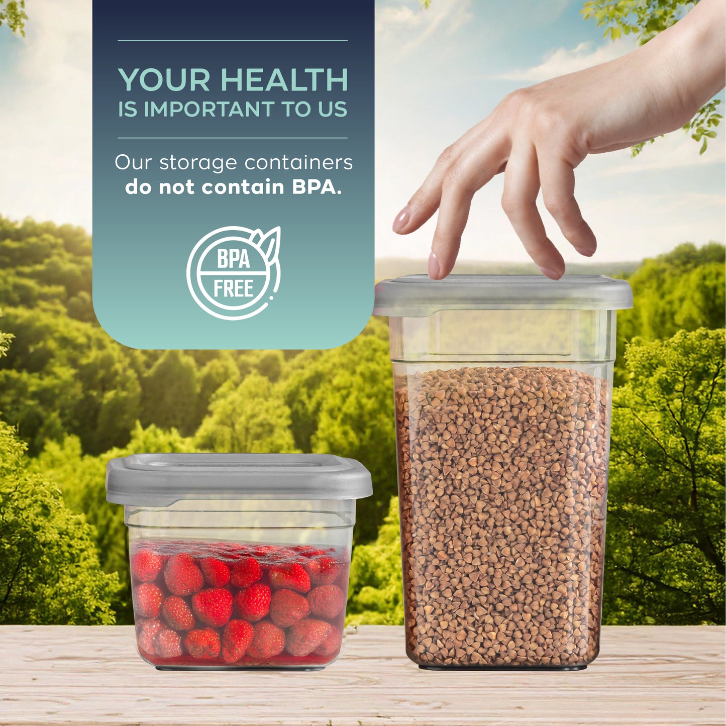 Soft Box Slim Square 12 x 1250 ml Food Storage Containers