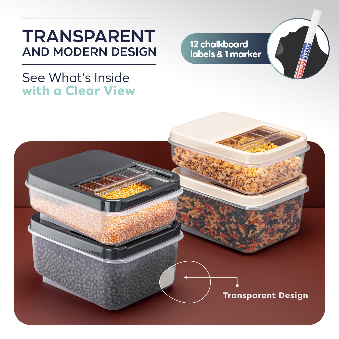 Multi Box 2 Piece 8 L Food Storage Container Set