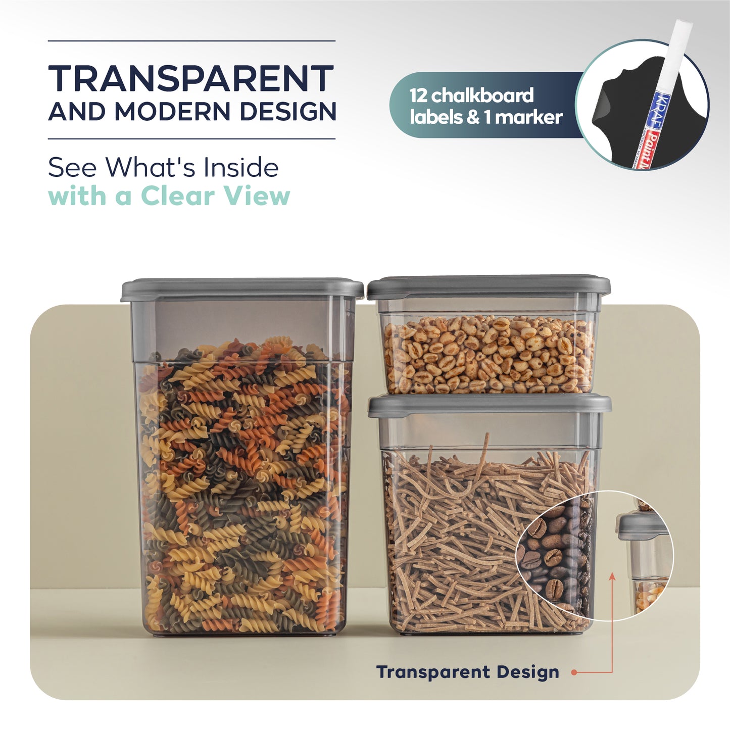 Soft Box Rectangular 12 Piece Food Storage Container Set (12 x 2200 ml)